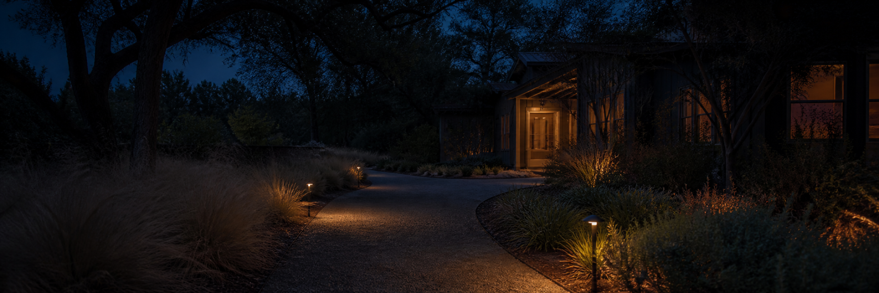 A quiet path near the office