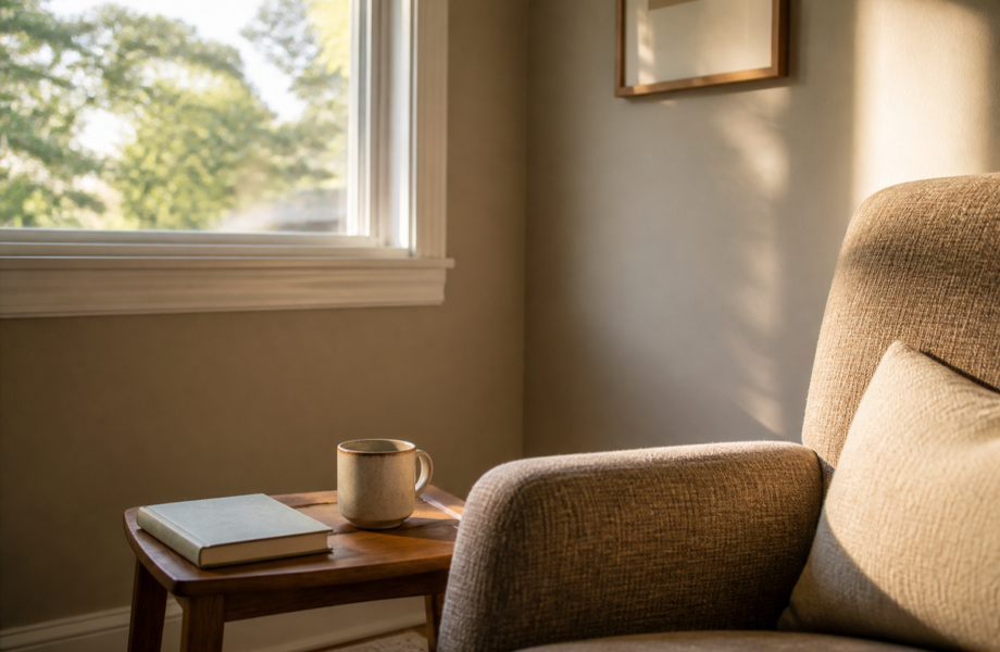 Morning light across an ordinary surface